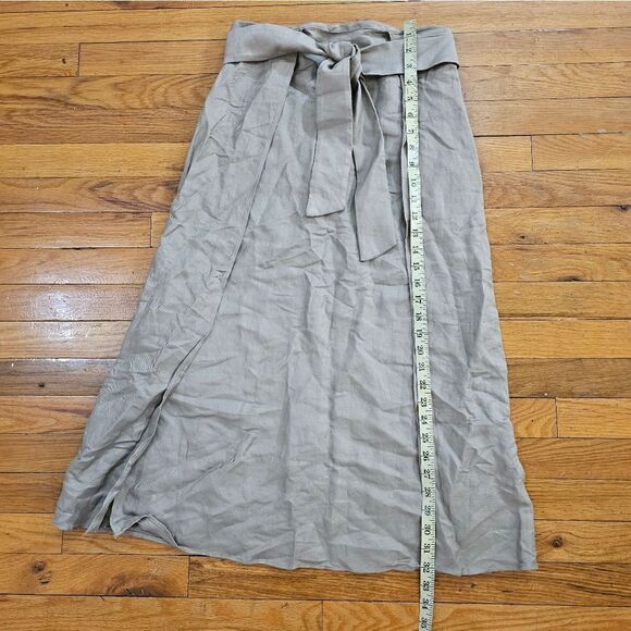 Mango Maxi Skirt Women's Beige Size 4 - Picture 5 of 7